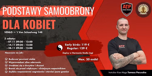 Podstawy Samoobrony dla Kobiet z instruktorem Krav Maga, Tomaszem Pacuszka in Venlo